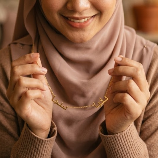 2 Name Necklace Jawi