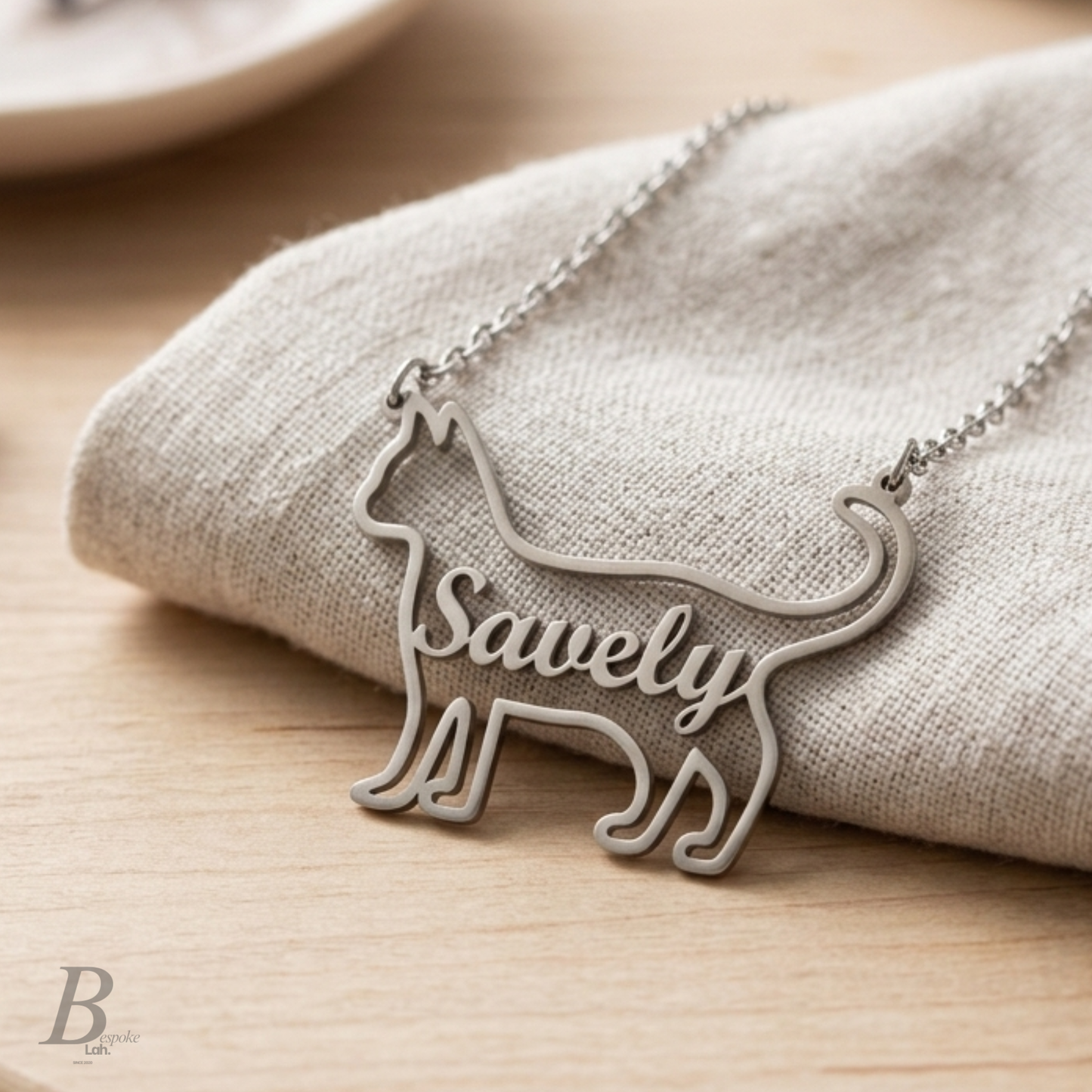 Cat Name Necklace