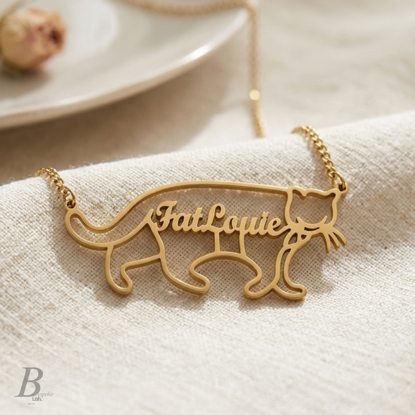 Cat Name Necklace