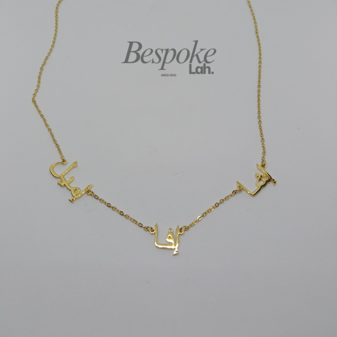 3 Name Necklace Jawi