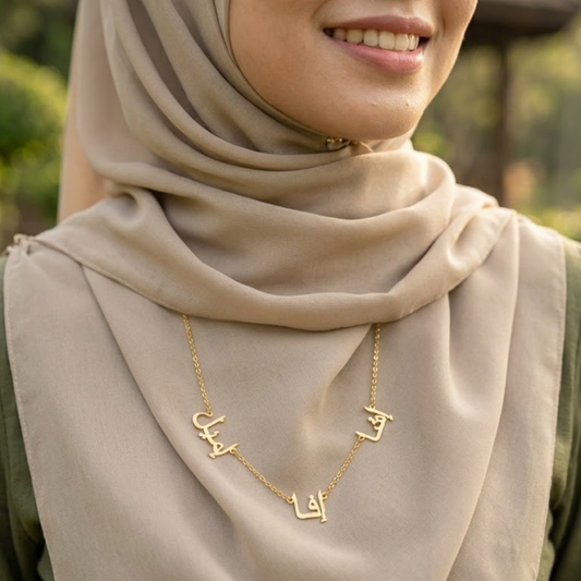 3 Name Necklace Jawi